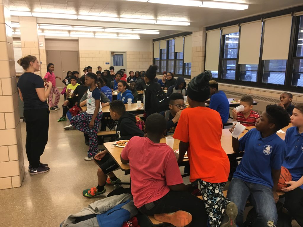 Life Lessons Through Basketball at Piccolo Middle School