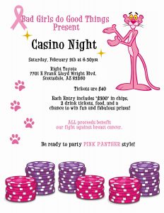 Bad Girls Do Good Things Casino Night