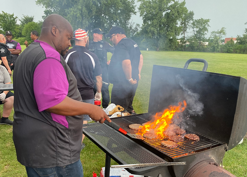 Merrillville Back to School Giveaway cookout